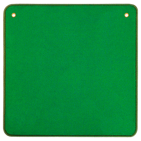 Jassteppich uni, grün 60x60 cm, mit Ösen, in Runddose