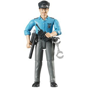 Polizist mit hellem Hauttyp und Zubehör, 10.7 cm bWorld