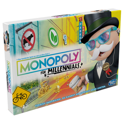 Monopoly Millennials, d ab 8 Jahren, 2-4 Spieler, für die Generation Y