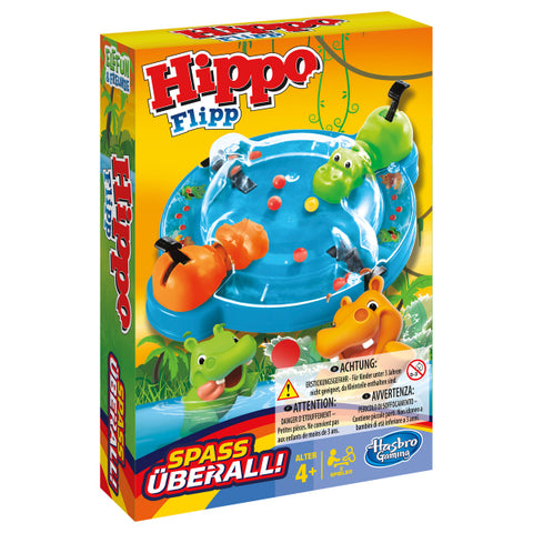 Hippo Flipp Kompakt, d ab 4 Jahren, für 2 Spieler, Spieldauer ca. 10 Min.