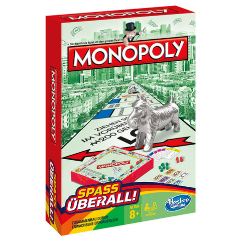 Monopoly Kompakt, d ab 8 Jahren, für 2 Spieler, Spieldauer ca. 60 Min.