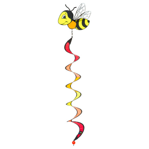 Windspirale Bumble Bee Breite 20 cm, Länge 90 cm, wetterfest u. lichtbeständig
