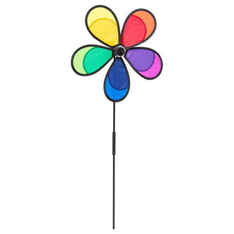Windrad Flower Fly Rainbow ø 30 cm, Länge 75 cm, wetterfest u. lichtbeständig