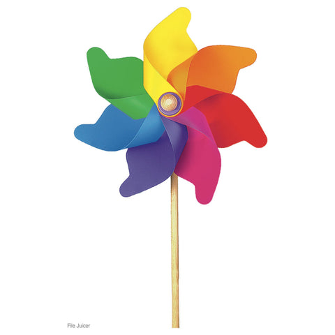 Windrad Blume Supermax ø 80 cm, Kunststoff, mit Holzstab L: 139 cm