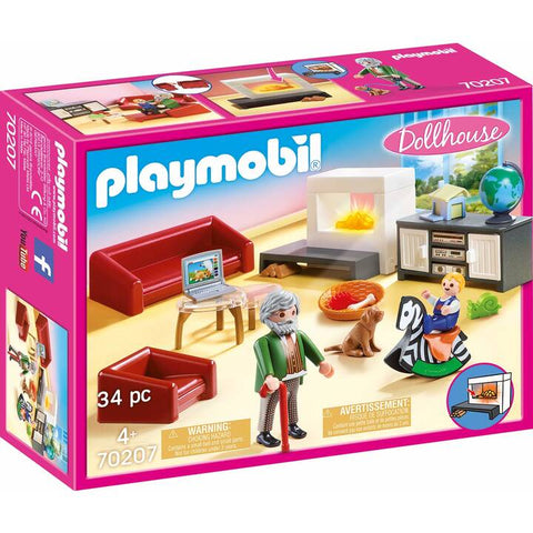 PLAYMOBIL Dollhouse Gemütliches Wohnzimmer (70207)